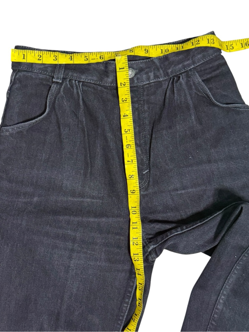 Vintage Levis Juniors Black High Rise Pleated Tapered Mom Jeans Modern size 0/24 - Picture 4 of 9